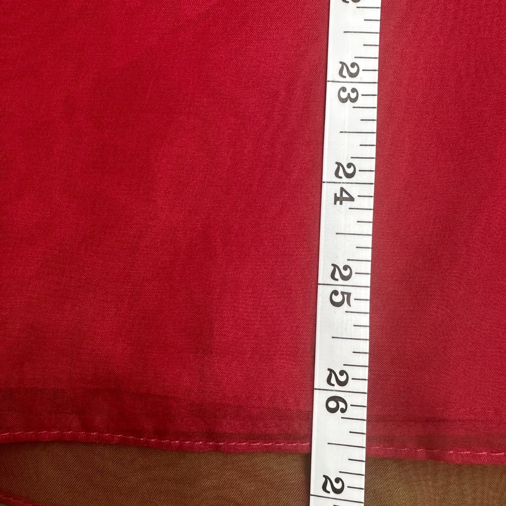 A.B.S. 100% Silk Red Strapless Cocktail Dress, NWT E0230 - Picture 10 of 13